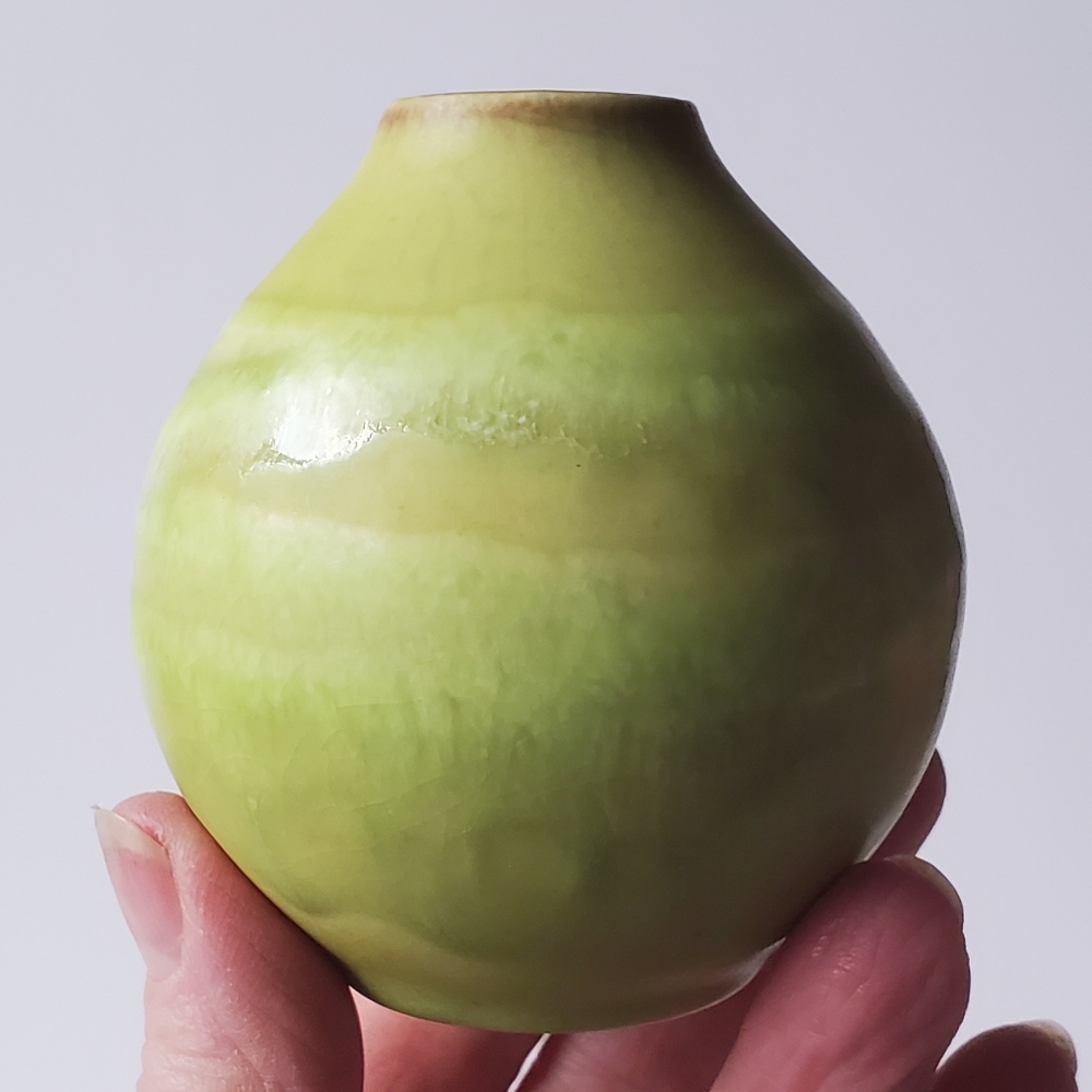 Scheurich Keramik 223-7 Mini Pottery Vase Kleinheubac West Germany Vtg 70's EUC